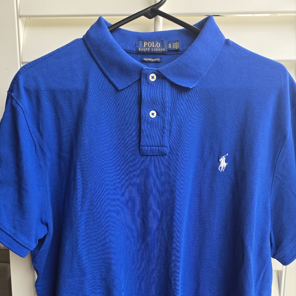 Polo by Ralph Lauren Men's Blue Polo Shirt